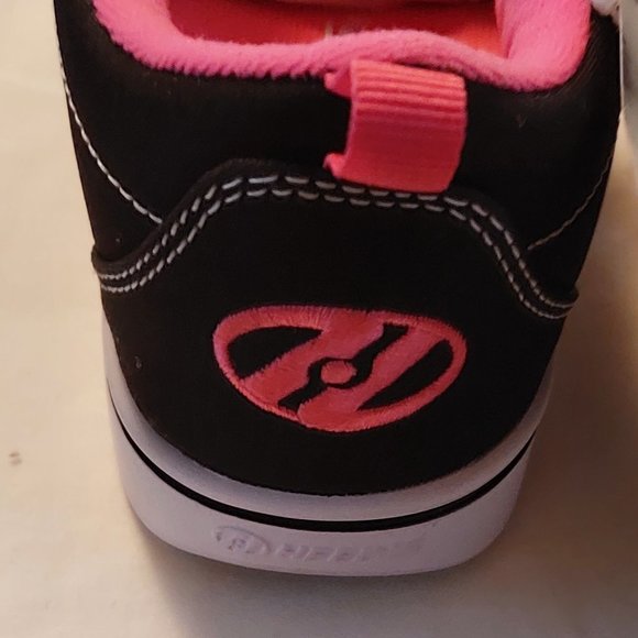 Heelys Girl's Pro 20 (Little Kid/Big Kid/Adult) Black/White/Pink 4 Big Kid - Picture 7 of 9